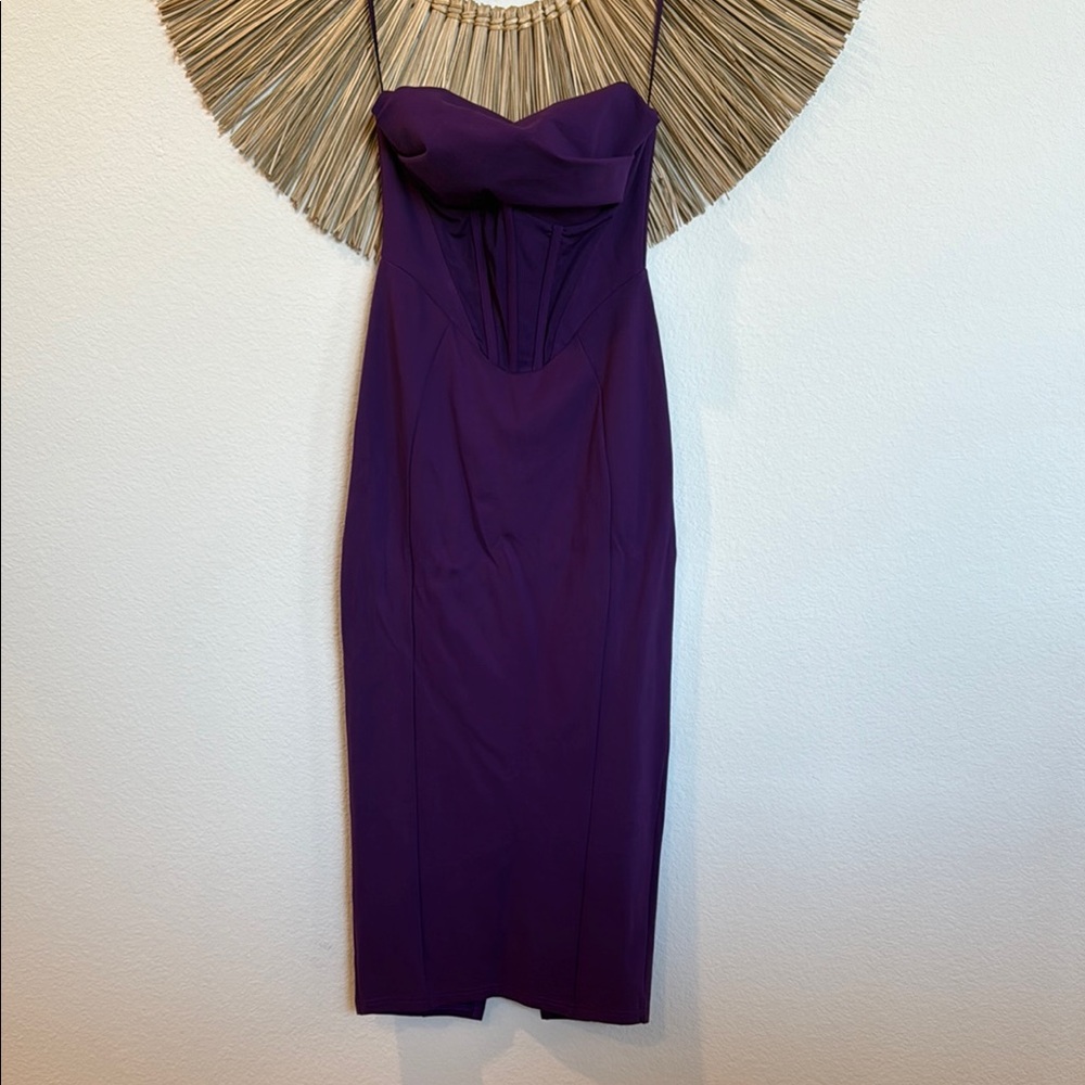 Fashion Nova Purple Sweetheart Slip Dress - Picture 2 of 14